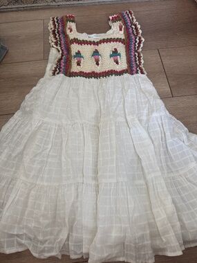 Embroidered Zara kids dress - size 11-12